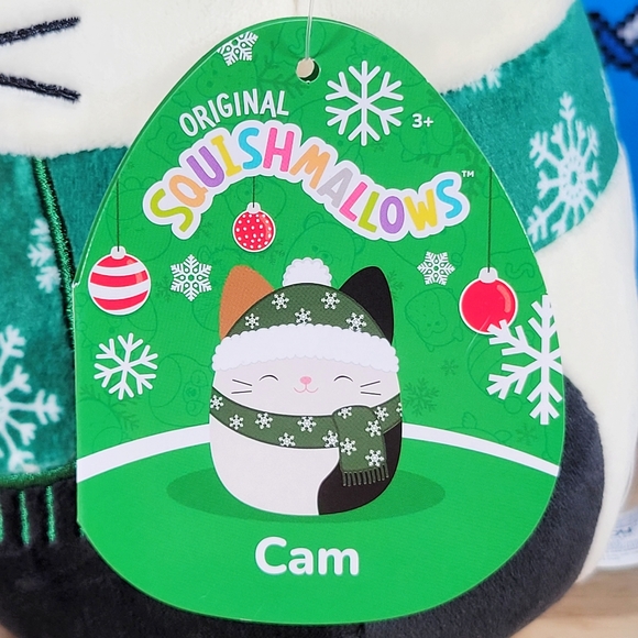 Squishmallow Cam the Cat 7.5" UltraSoft Stuffed Christmas Holiday Toy Plush NWT - Picture 5 of 6